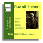 Rudolf Escher Solo Piano Music